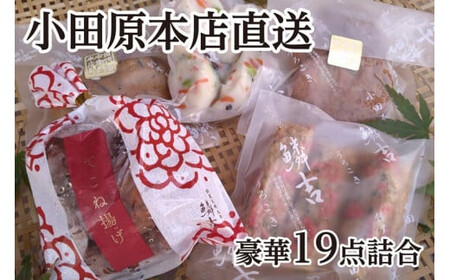 【創業244年小田原蒲鉾発祥の店　鱗吉】【19枚】老舗の練り物5種セット【惣菜 おかず 家庭用 自宅用 贈答品 贈答用 ギフト お取り寄せ 御中元 お中元 お歳暮 贈り物 鰯揚げ てどり揚げ 彩しんじょ てこね揚げ 紅生姜棒 おでん 手造り 神奈川県 小田原市 練り物 練り物 練り物 練り物 練り物 】