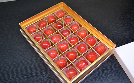 【令和6年産 先行予約】山形県産さくらんぼ 佐藤錦 特秀 L玉 24粒 化粧箱入り FSY-1094