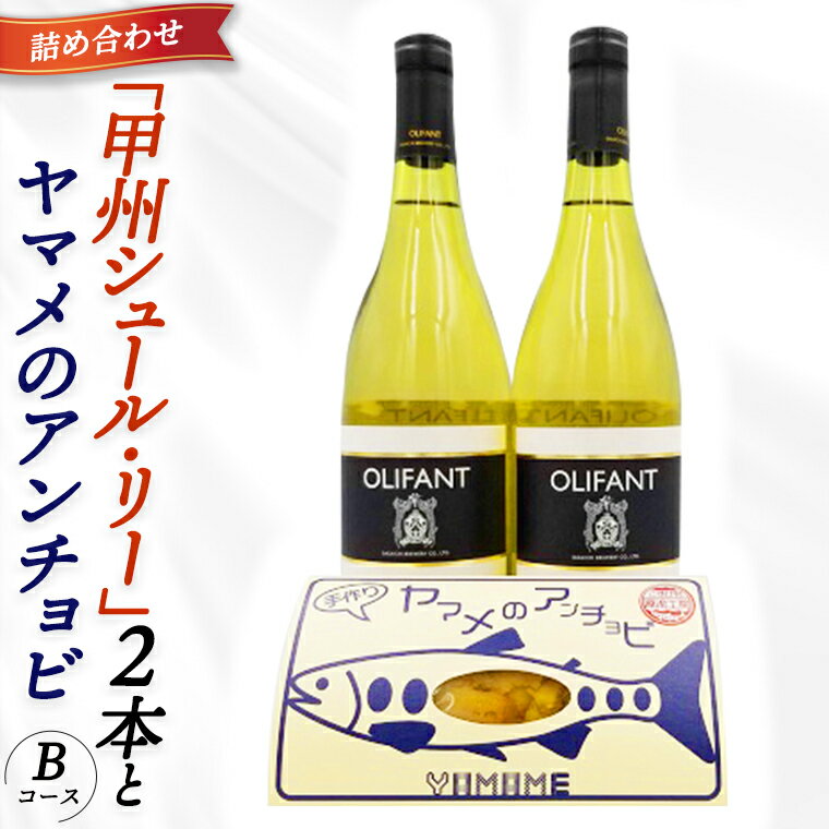 【ふるさと納税】笹一酒造ワイン＆ヤマメのアンチョビ詰め合わせ(Bコース)