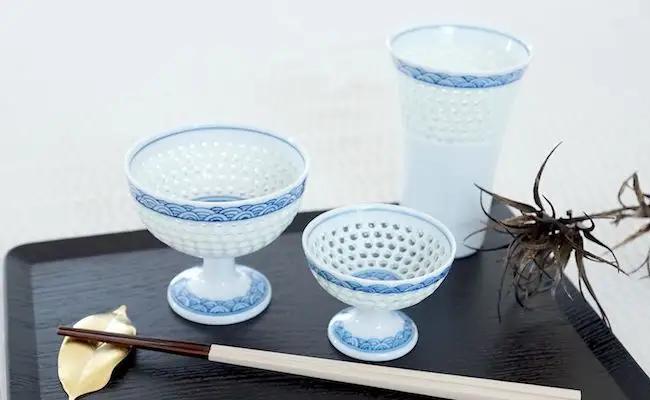 【波佐見焼】水晶青海波 ポット カップ おちょこ 全51点 プレミアムセット【丹心窯】 [AB15] 波佐見焼