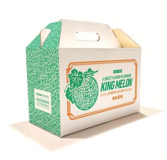 国田農場のキングメロン　1.6kg以上×2玉　北海道産