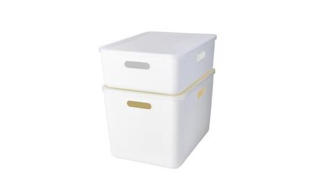 ホームコーディ　やわらか収納ボックスレギュラー浅型　グレー　2個入 イオンリテール 家具