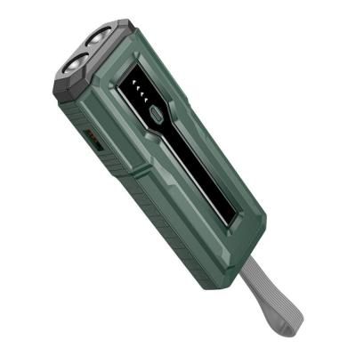 ふるさと納税 名古屋市 【グリーン】モバイルバッテリー 15000mAh 55.5Wh  LED ライト付き