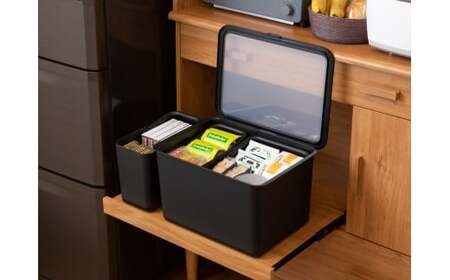 ハンドル付きストックケース スリム 2個組　LBK-53 2P ホワイト (3色からお好きなカラーが選べる)  葛城市 ライクイット like-it【like102-1】