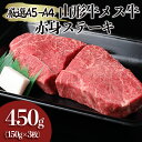 【ふるさと納税】厳選 A5-A4 山形牛 メス牛 赤身ステーキ 450g(約150g×3枚) FY22-259 山形 お取り寄せ 送料無料 ブランド牛