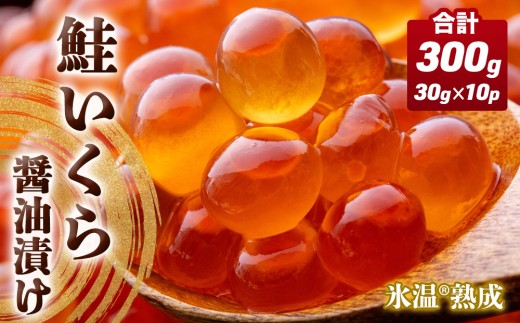 いくら 醤油漬け ( 30g×2p ) × 5袋 合計300g 氷温熟成 鮭 イクラ 醤油漬 魚卵 小分け 冷凍 サケ 海鮮 魚介 いくら醤油 熟成 濃厚 宮城県 石巻市 まるたか水産
