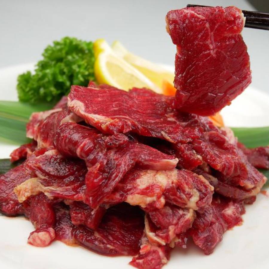 ＜肉のひぐち＞特製タレ漬け「牛ハラミ」焼肉300ｇ×2（計600g）