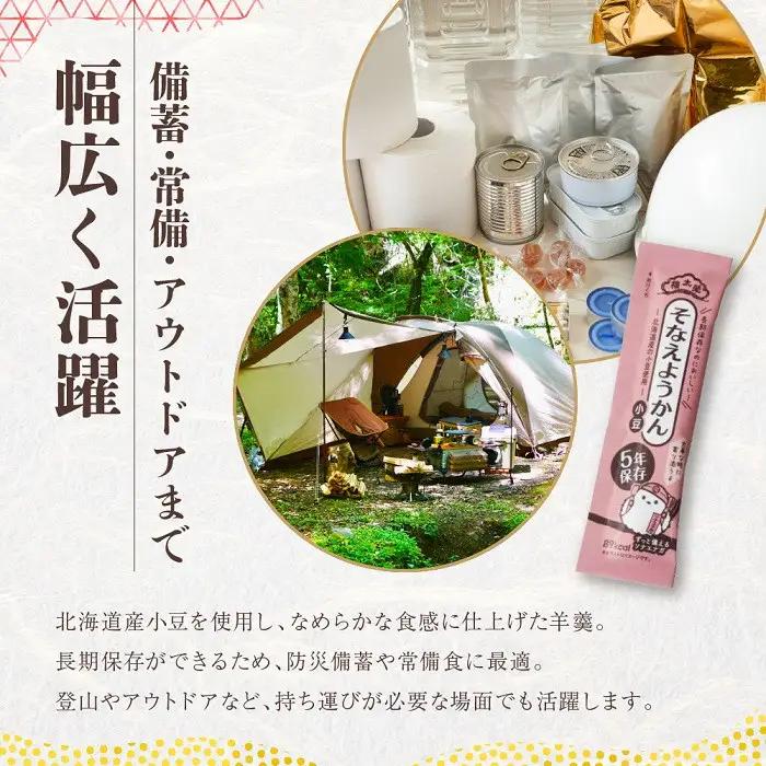 【榮太樓】 5年そなえようかん 小豆100本入(5年保存) | 非常食 非常食