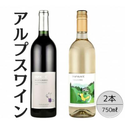 ふるさと納税 笛吹市 アルプスワイン　ベーリーAバレル・こもれびの甲州 計2本セット 167-095