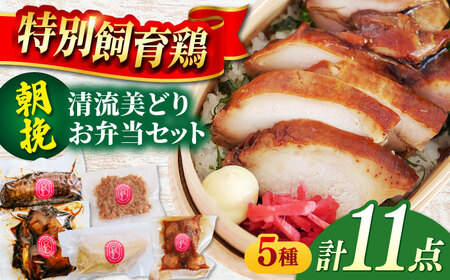 鶏肉 朝挽き 清流美どり お弁当セット 5種 11点 [ANDL003] 鶏肉