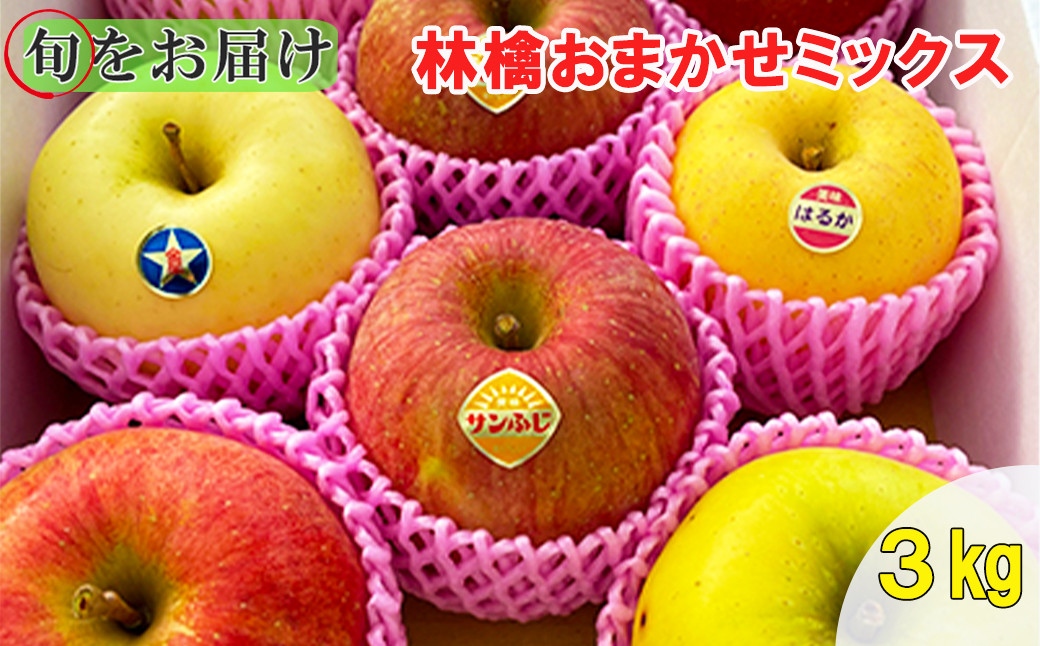 
                  【贈答用】旬のりんご・おまかせミックス！【６～８品種】花巻産約３kg 【1245】
                