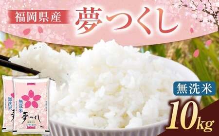 《令和7年産》 福岡県産 夢つくし 無洗米 10kg （5kg × 2袋） こめ コメ ごはん ご飯 コシヒカリ キヌヒカリ 白米 令和7年度米 単一原料米 ブランド米 福岡県 うきは市 常温