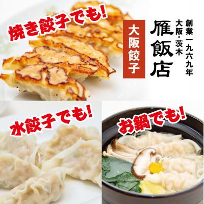 ふるさと納税 茨木市 【大阪産(もん)名品】雁飯店の生餃子(冷凍)96個餃子(たれなし) |  | 01