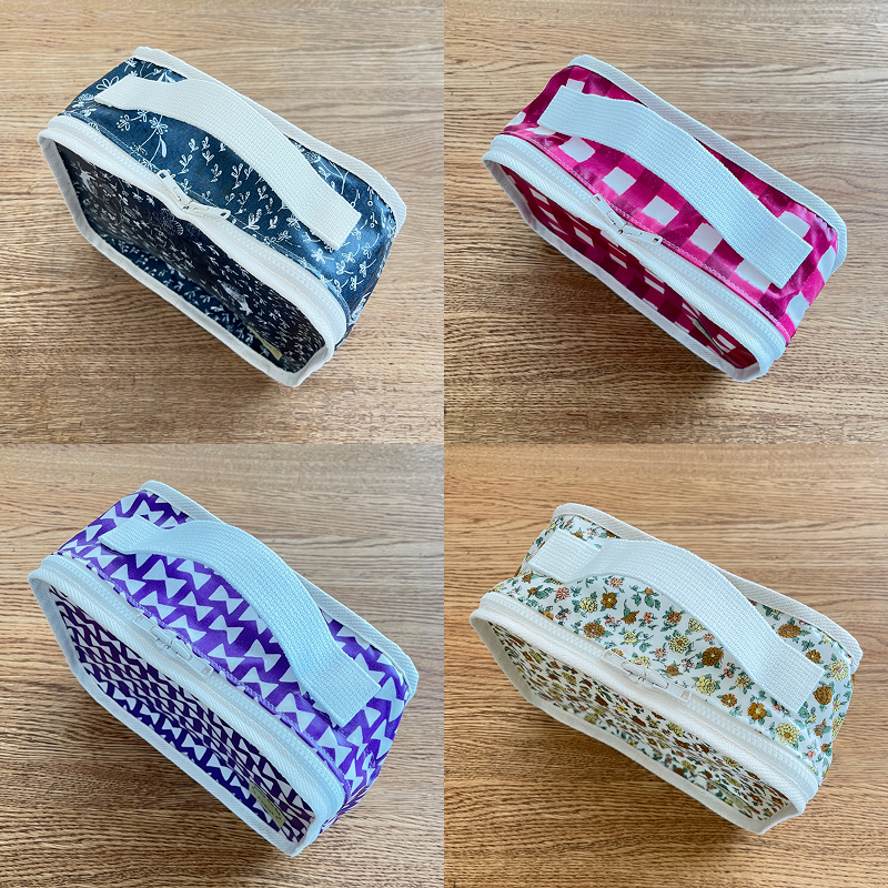 たった90ｇ！めちゃ軽おむつポーチ（うさぎ／チェック／リボン／花柄）【ベビー用品】