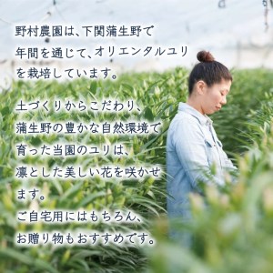 花 ゆり 5本 蕾 約20個 オリエンタルリリー 切り花 下関 山口 GJ001