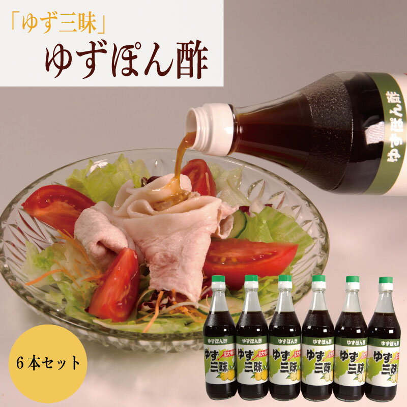 【ふるさと納税】 ゆず ポン酢 ゆずポン酢 500ml 6本 柚子 柚子ポン酢 ぽん酢 果汁 酢 ゆず果汁 柚子果汁 果物 柑橘 みかん フルーツ 鍋 刺身 サラダ 豆腐 肉 調味料 健康 名物 お中元 お歳暮 贈り物 ギフト 贈答 プレゼント 徳島県 三好市 みよし