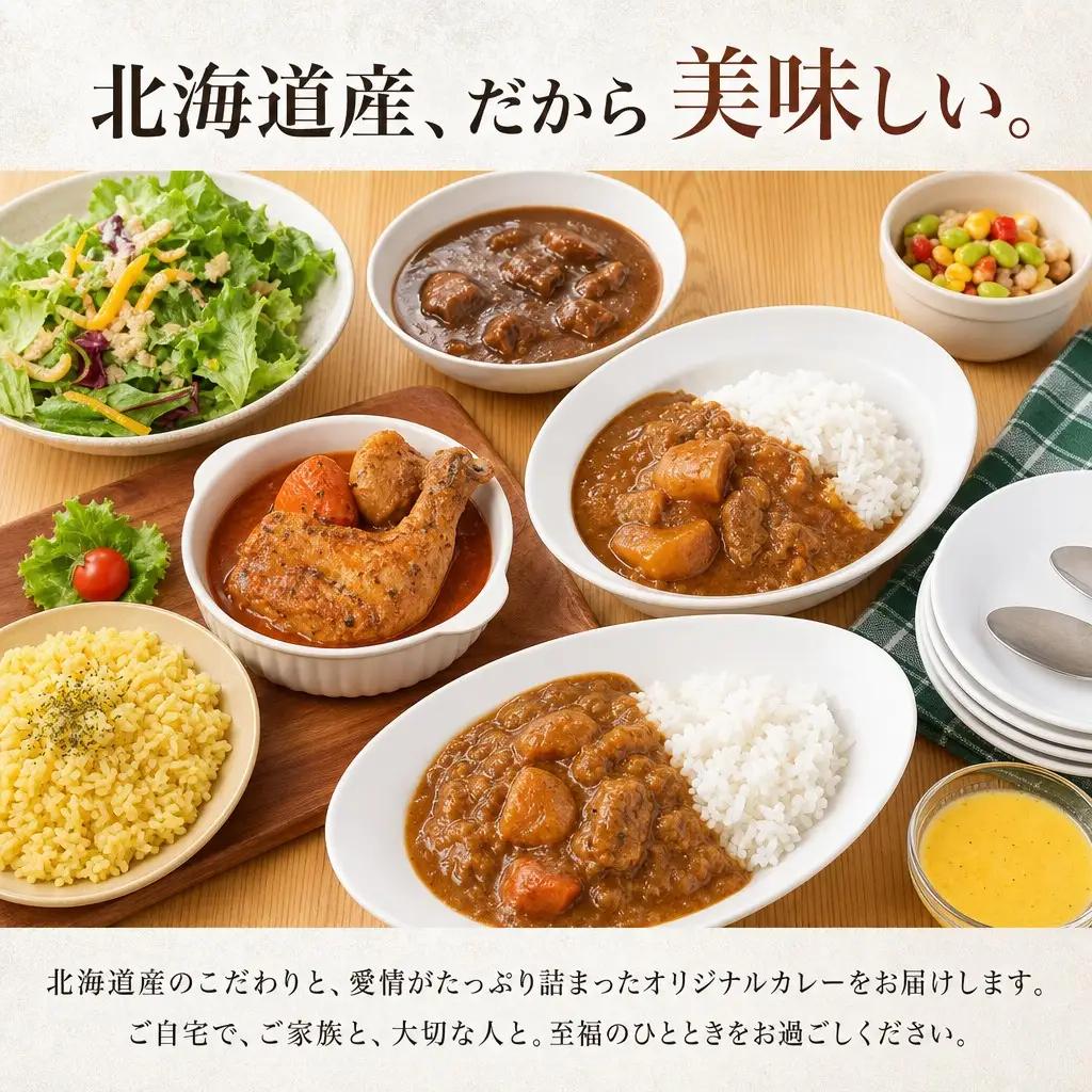カレー 4種 食べ比べ 計8個 中辛 スープカレー ビーフカレー ポークカレー 牛すじカレー じゃがいも 牛 牛肉 豚肉 肉 鳥 鶏 業務用 レトルトカレー 保存食 備蓄 まとめ買い 送料無料 北海道