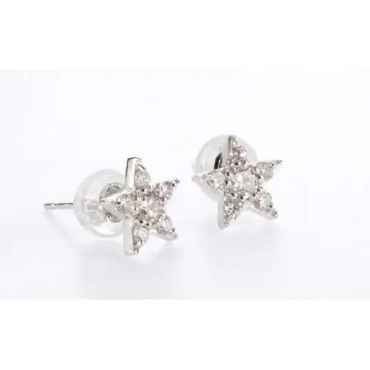 PT900ラボグロウンダイヤモンド　ピアス　スター　0.30ct　LDP16356A