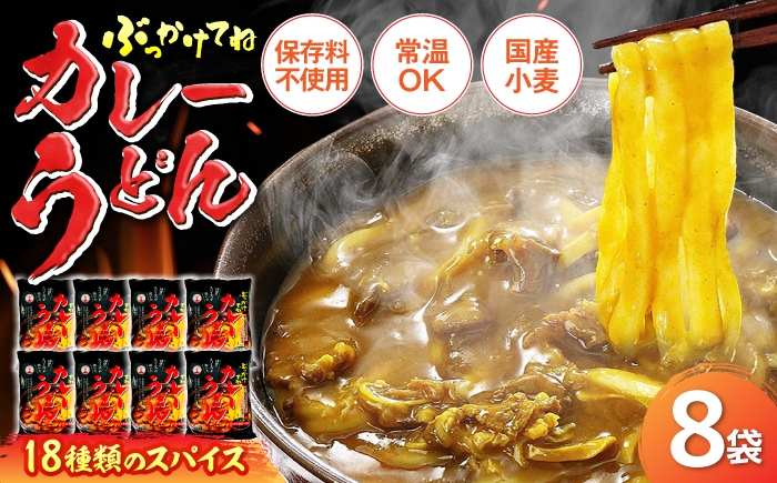 
                  カレーうどん 8食 《豊前市》【富士菊】[VAI013] うどん カレーうどん カレースープ ウドン カレーうどん 福岡県
                