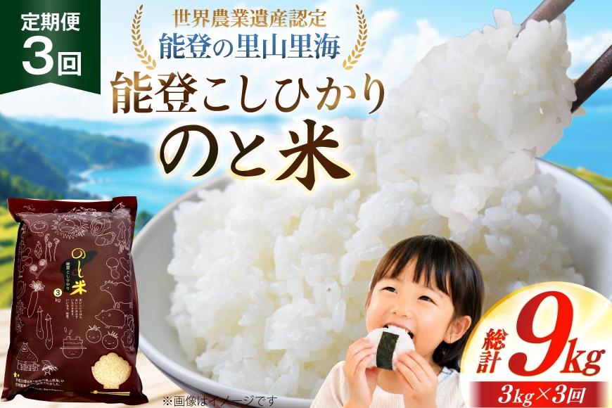 
                  米 令和7年 のと米 能登こしひかり 3kg 3回 定期便 [能登わかば農業協同組合 石川県 中能登町 nk17bth130007] こしひかり コシヒカリ 定期 3ヶ月 3キロ お米 ブランド米 国産 国産米 能登米 ごはん ご飯 白飯 飯  白米 こめ コメ おこめ okome kome 令和7年産 ふるさと納税
                