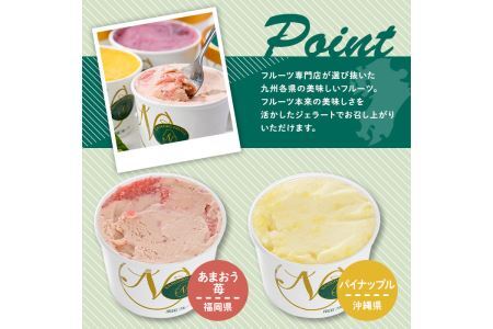 九州ジェラートセット(9個入) アイス アイスクリーム 苺 いちご イチゴ あまおう ぶどう マンゴー メロン もも モモ 桃 パイナップル パイン 不知火 しらぬい タンカン たんかん フルーツ 国