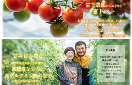 ワイン酵母仕込み茜鶴ミニトマトのお酒辛口200mlと宮トマト500gのセット