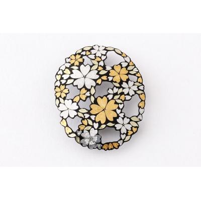 ふるさと納税 京都市 【中嶋象嵌】透かし桜ペンダントブローチ |  | 02