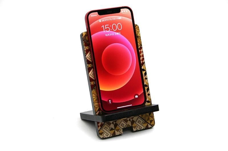 
寄木細工スマホスタンド
