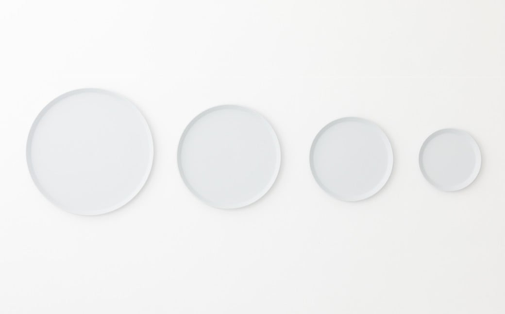 
                  【セット】【1616 / arita japan】有田焼／TYラウンドプレート　Gray　160・200・240・280サイズ　4枚セット
                