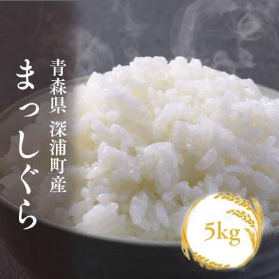 ふるさと納税 深浦町 青森ブランド米 まっしぐら 白米5kg