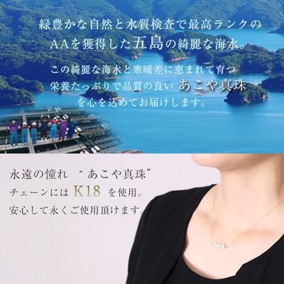 ふるさと納税 島原市 【Marycoco】あこや本真珠 7mm 3粒 パールネックレス ケース付NK80-3G |  | 01