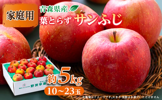 
                  青森市産りんご「葉取らずサンふじ」約5kg(家庭用)【1272641】
                