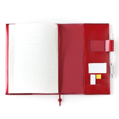 ふるさと納税 高槻市 【KAKURA】A5レザーノートカバー　レッド |  | 02