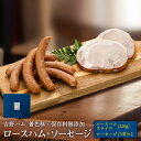 【ふるさと納税】吉野ハムの着色料・保存料無添加ロースハム(スライス)(210g)、ソーセージ(3本)×2【配送不可地域：離島】【1088242】