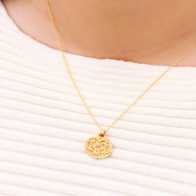 ふるさと納税 山梨県 【Do_goods】 古墳時代の造形美 『心葉形杏葉』 ダイヤモンド ネックレス 659-871-D |  | 02