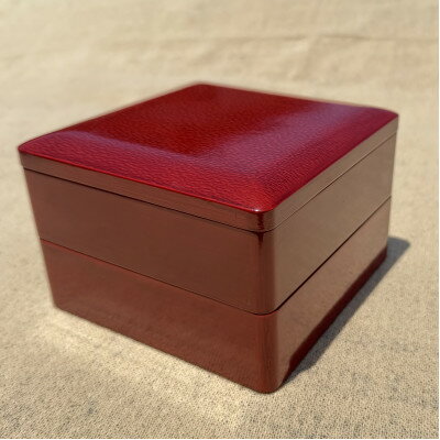 【ふるさと納税】【香川漆器】15cm二段角弁当重　後藤塗【1620823】