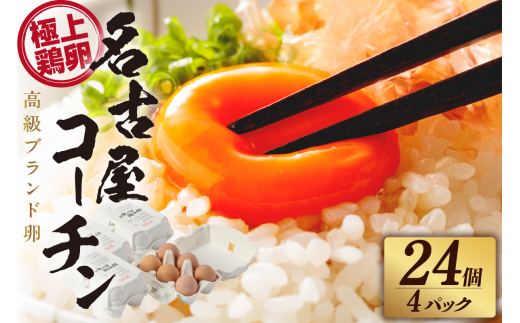 
            【高級】名古屋コーチン 4パック（計24個）【JGAP認証】
          