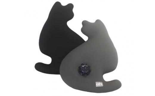 クロッツやわらか湯たんぽ　ネコタイプ※カラー/グレー_10107Z-2