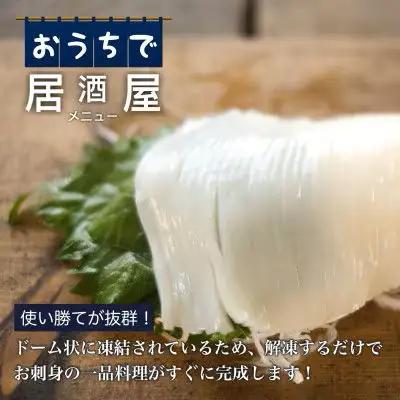 【道水】お刺身いかそうめん 業務用パック550g(55g×10枚入)×2パック北海道直送 HOKD038