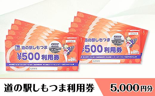 道の駅しもつま利用券（5,000円分）【利用券 下妻市 道の駅 チケット 食事券 農産物直売所 お土産 道の駅しもつま】