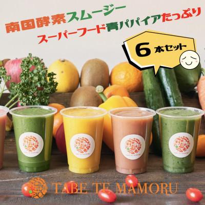 ふるさと納税 新富町 TABETEMAMORU〜宮崎生まれの南国酵素スーパーフードスムージー〜6本セット