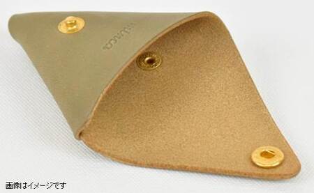 【minca】 栃木レザーの三角コインケース小 小銭入れ コンパクト 小さめ/Coin purse 01/タン(生成)　469