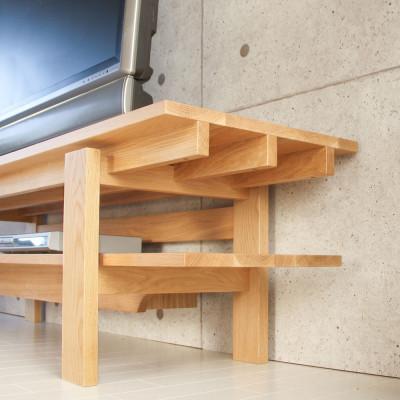 ふるさと納税 旭川市 旭川家具 MUKU工房オリジナル ノキ TVボード 北海道ナラ_04912 |  | 02