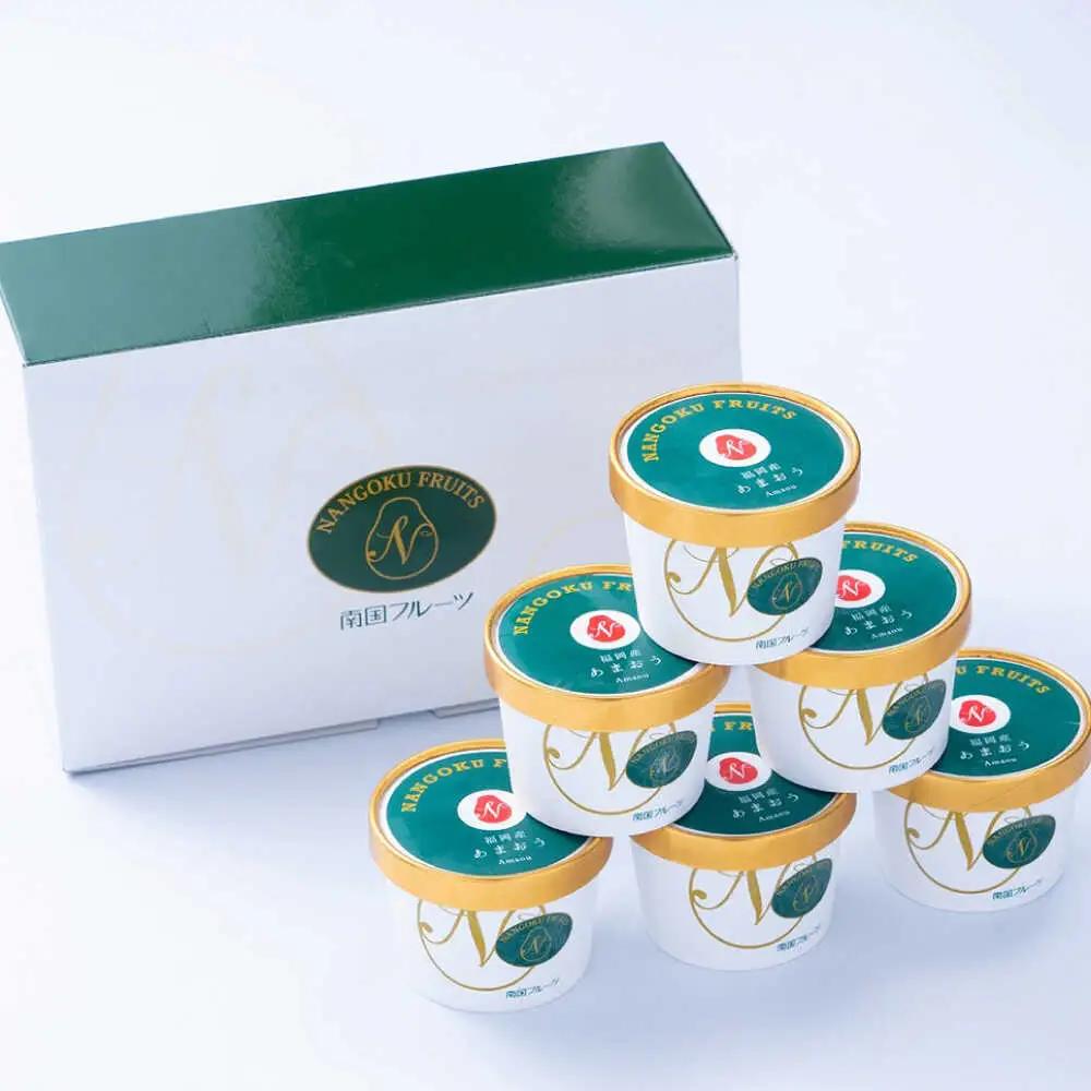 福岡産 あまおう ジェラート 100ml×6個 [ABET007] あまおう 果物
