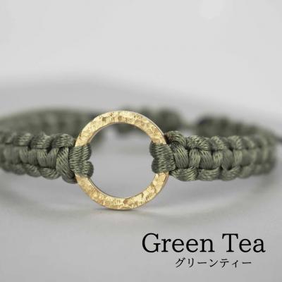ふるさと納税 小松市 Bracelet -The SUN- ゴールド ブレスレット【グリーンティー】 |  | 01