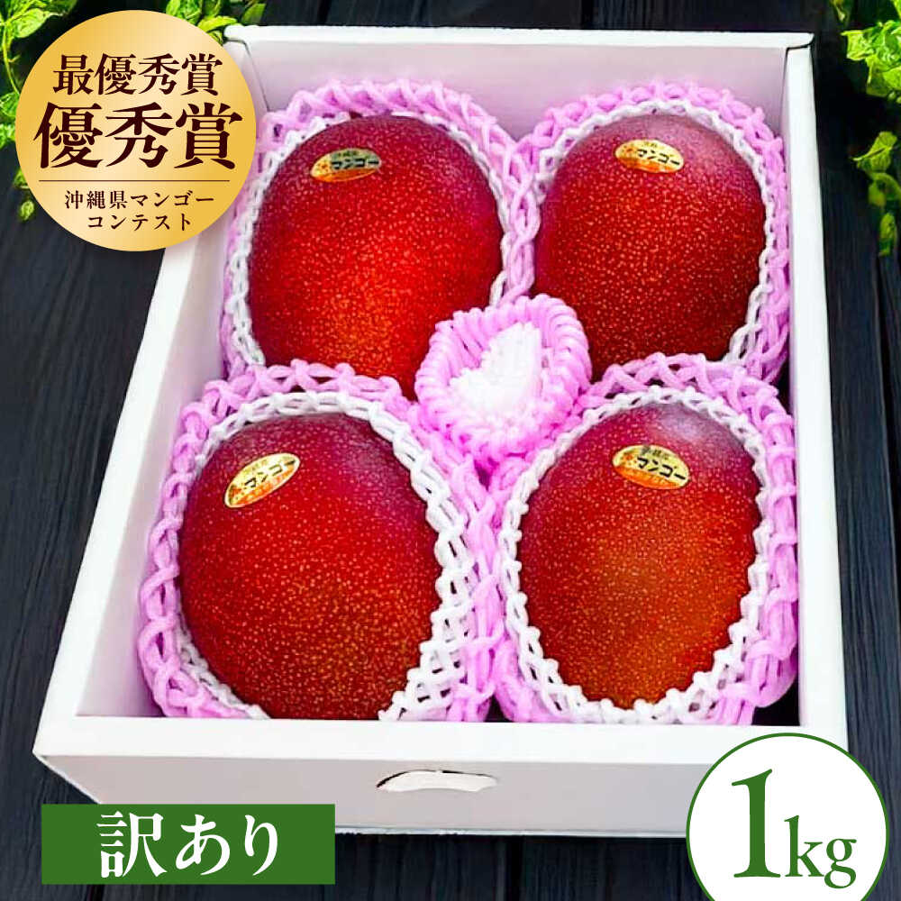 【ふるさと納税】【2026年発送】仲村農園の 完熟アップルマンゴー ( 訳あり ) 1kg