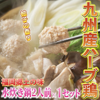 九州産ハーブ鶏 水炊き鍋(2人前×1セット 計2人前) (岡垣町)【配送不可地域：離島】【1530915】