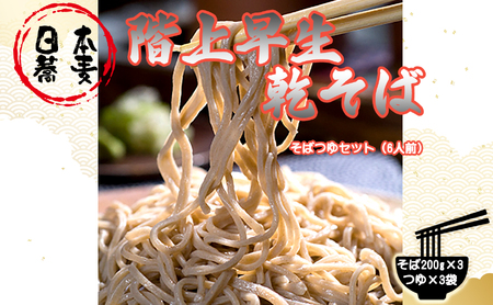 階上早生そばつゆセット（6人前）