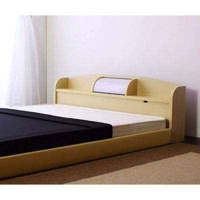 ふるさと納税 知立市 【組立付き】190セミダブルベッド(ナチュラル)ボンネルコイルマットレス付(1420)