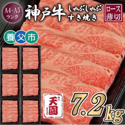 
                  ＜毎月定期便＞＜ふるさと納税＞神戸牛 霜降り 肩ロース しゃぶしゃぶすき焼き1200g×全6回【4083900】
                